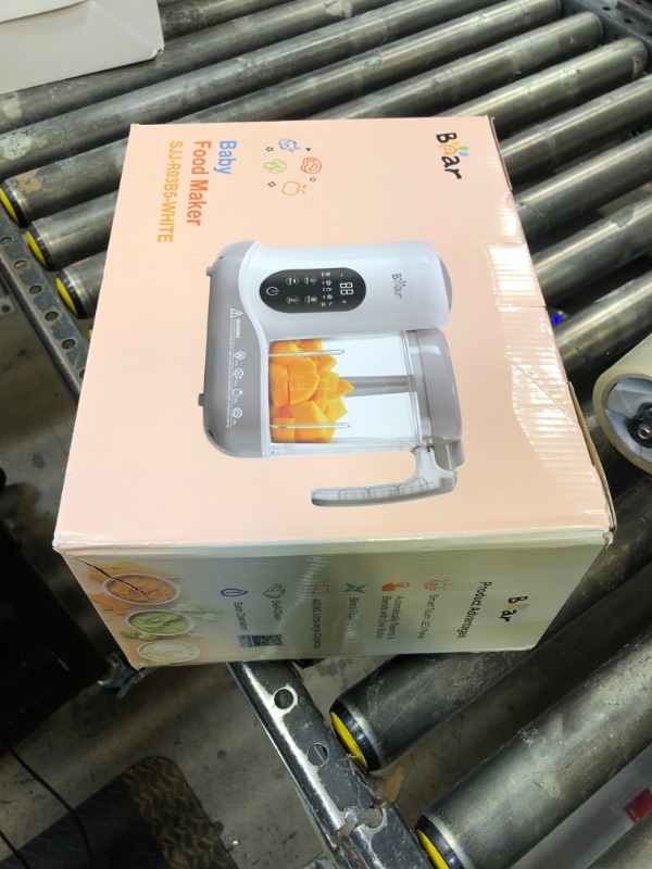 Photo 1 of BEAR 2024 Baby Food Maker | One Step Baby Food Processor Steamer Puree Blender | Auto Cooking & Grinding | Baby Food Puree Maker with Self Cleans | Touch Screen Control, White