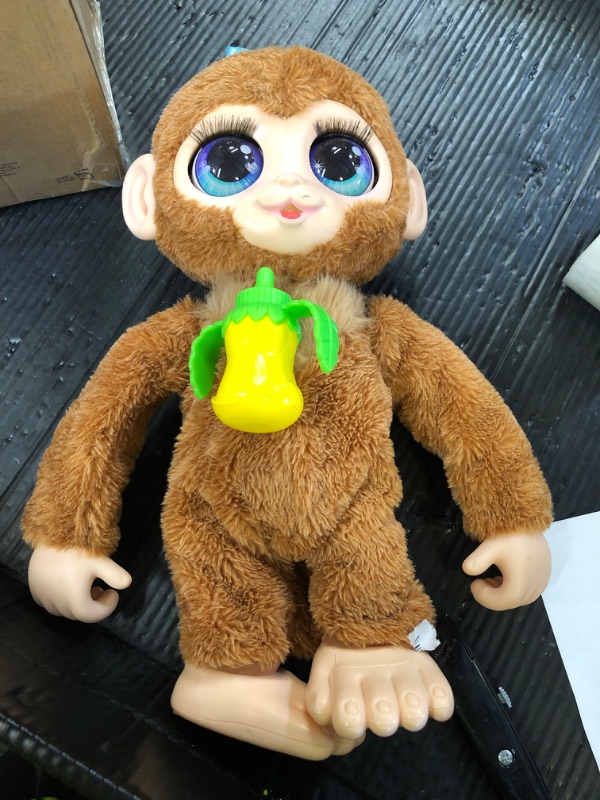 Photo 1 of Just Play furReal Peanut The Playful Monkey Interactive Toy, 15-inch Realistic Plush, Kids Toys for Ages 4 Up