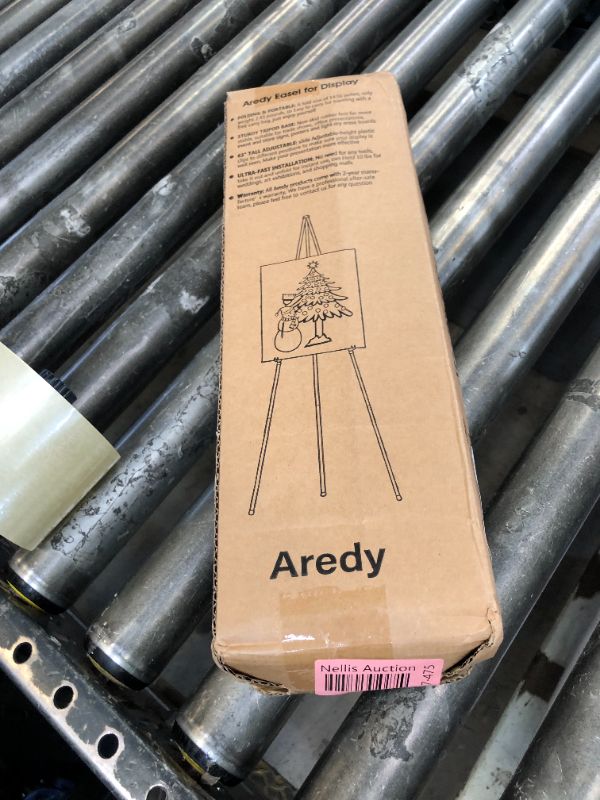 Photo 1 of Easel Stand for Sign, Aredy 63" Portable Painting Easel, Lightweight Metal Easels for Painting Canvas, Wedding Sign (2 Pack)
