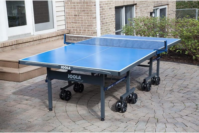 Photo 1 of JOOLA NOVA Outdoor Ping Pong Table with Waterproof Table Tennis Net Set - Quick Assembly - All Weather Aluminum Composite Surface - Tournament Quality - Indoor & Outdoor Compatible