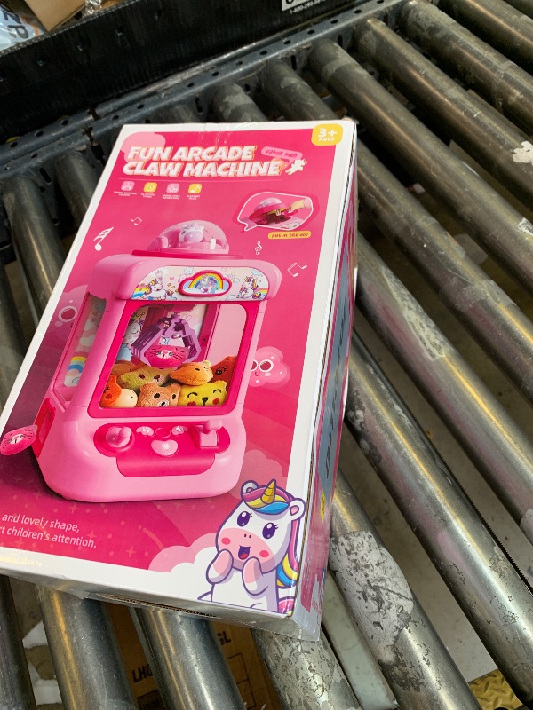 Photo 1 of Claw Machine for Kids, Mini Vending Machine Girls Unicorn Toys, Candy Grabber Prize Dispenser with Sound & 20 Mini Plush Toys, Electronic Arcade Game Indoor Toy for Home Party Birthday Gifts