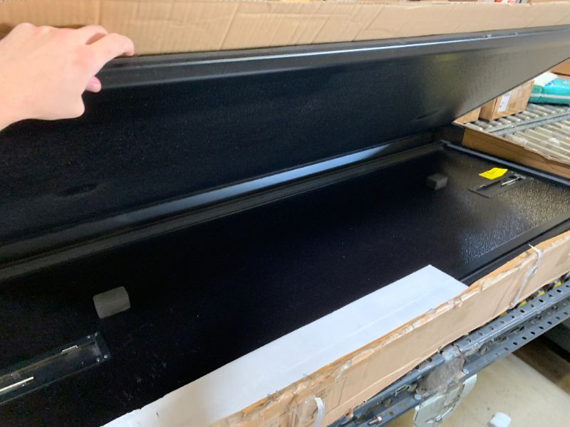 Photo 1 of ILONPA 6.5 Ft(79.4'') Hard Folding Truck Bed Pickup Tonneau Cover for 2019-2025 Chevrolet Silverado 1500, GMC Sierra 1500 Fiberglass and Waterproof Fleetside Bed, Tri-Fold Style