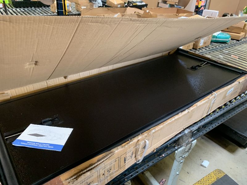 Photo 1 of ILONPA 6.5 Ft(79.4'') Hard Folding Truck Bed Pickup Tonneau Cover for 2019-2025 Chevrolet Silverado 1500, GMC Sierra 1500 Fiberglass and Waterproof Fleetside Bed, Tri-Fold Style