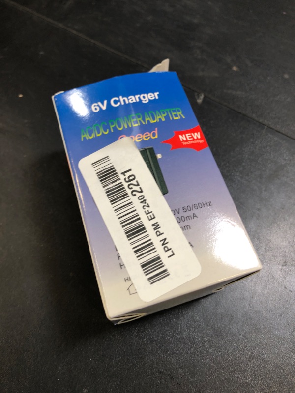 Photo 1 of 6V Charger for Kids Ride On Toy Cars 6 Volt Battery Charger for BMX X5 Kid TRAX GMC ATV Quad VW Bus Powered Wheels Charger Ride On Toys Red Square Plug