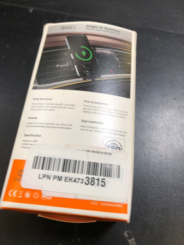 Photo 1 of ONES Gravity Mechanical Car Mount · Air Vent Type · Mini Size [Auto Lock] Hand Operation [Easy Installation] [Stable] [Angle Adjust] [Silicone Protect] Mobile Phone Holder for All Cars ? Phones