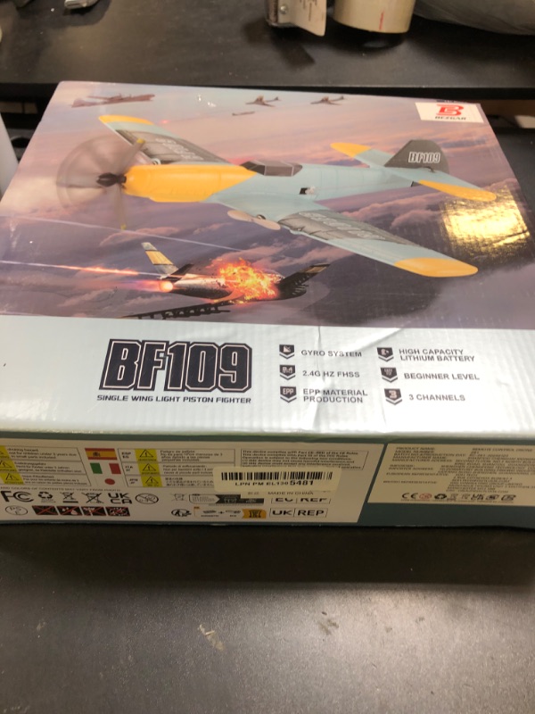 Photo 1 of BEZGAR 3 Channel RC Plane, Drones for Kids, 6-axis Gyro Remote Control Airplane, RC Helicopter, Easy Control for Beginners Toys with Colorful LED Navigation Lights