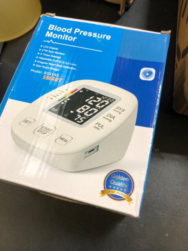 Photo 1 of Blood Pressure Monitors for Home use, Automatic Digital BP Machine, Adjustable Upper-Arm Blood Pressure Cuff(8.7'' -16.5''), Large Clear LCD Backlit Display&HR Detection, 2x99 Sets Memory