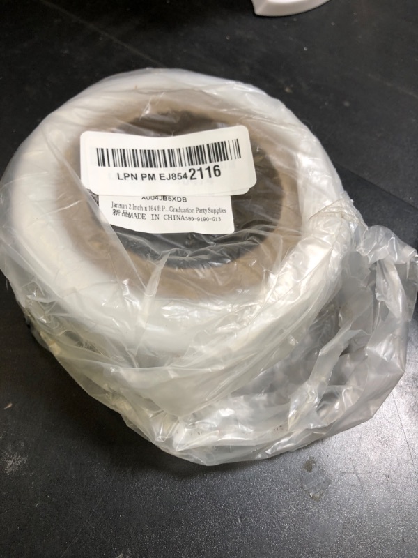 Photo 1 of Jansun 2 Inch x 164 ft Poly Tubing Clear Graduation Candy Lei Tubing & 6 Rolls Ribbons Candy Lei Making Kit for Graduation Party Supplies