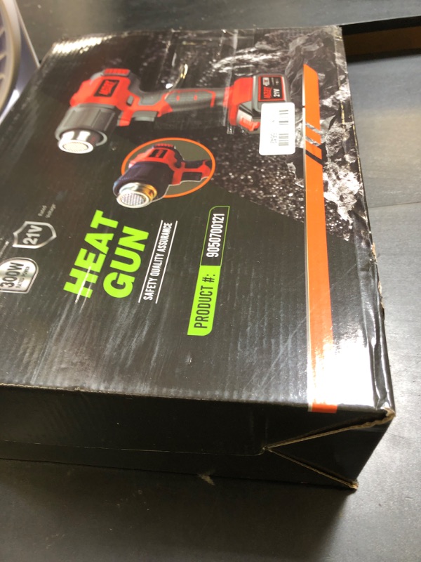 Photo 1 of Heat  With Two 2.0 Ah Battery, 21V Cordless Heat Gun with 5 Nozzle,Max 1022? Hot Air Gun Kit for Shrink Tubing, PVC Wrap, Grafts