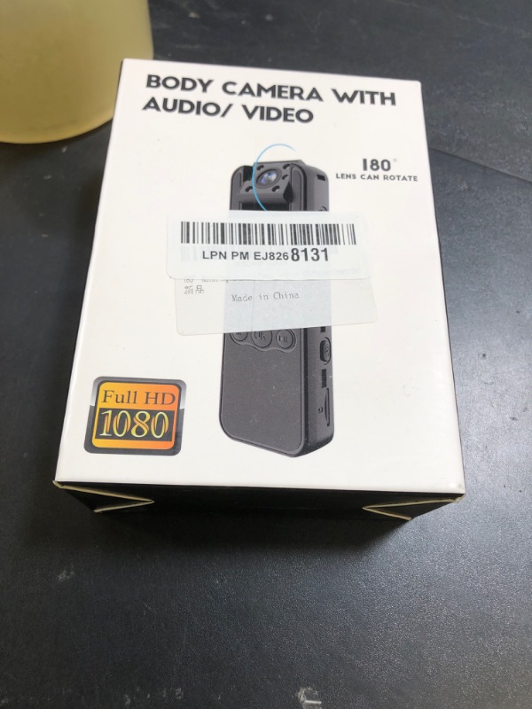 Photo 1 of 1080P Body Cameras with Audio and Video Recording| 180° Rotating Lens | 6-8HR Battery | Night Vision | 32GB SD Card | 1.3" LCD | Portable Security Cam for Police, Law Enforcement, Outdoors & Meetings