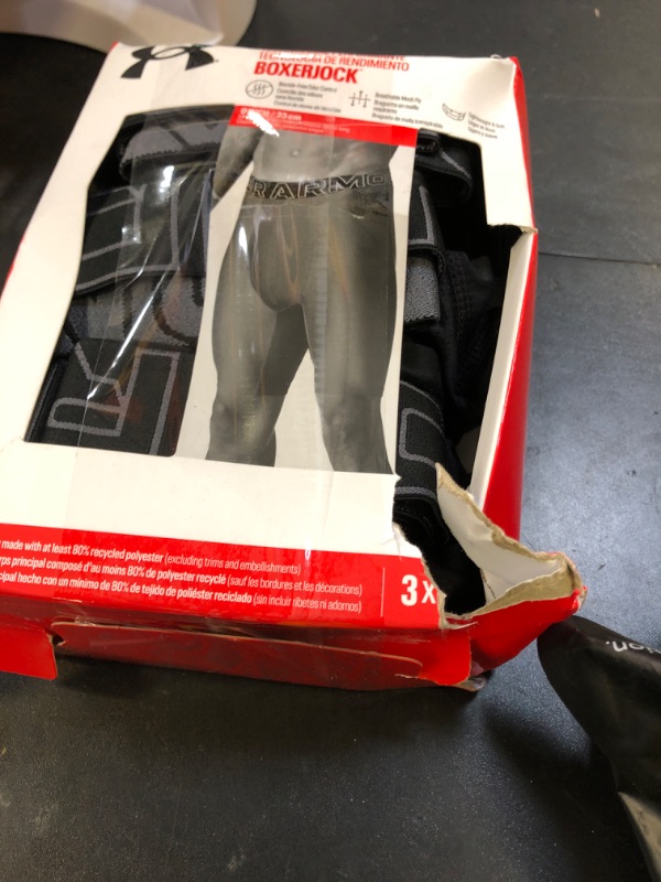 Photo 1 of Under Armour Men's Multi-Pack Performance Tech Long-Leg Boxer Brief, 9" Inseam, All-Day Comfort