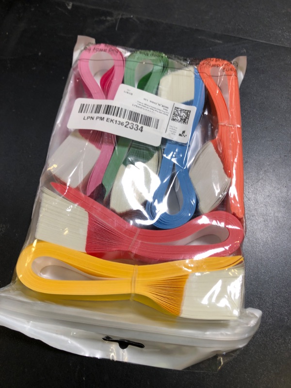 Photo 1 of Epakh 600 Pcs Paper Wristbands Neon Wrist Bands Waterproof Handbands for Events Lightweight Concert Wristbands Neon Colored Adhesive Wrist Band for Party (Blue,Pink,Red,Yellow,Orange,Green)
