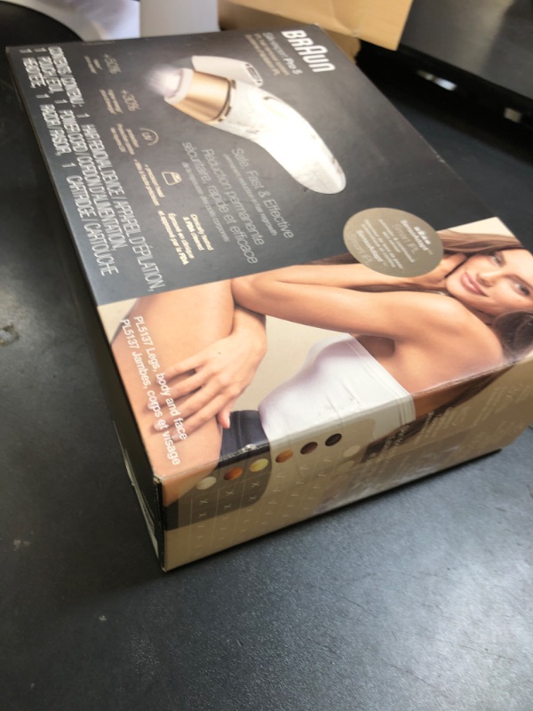 Photo 1 of Braun Smart IPL, Silk·Expert Pro 5: at Home Laser Hair Removal for Women and Men, Permanent Visible Hair Reduction in Hair Regrowth for Body & Face, with Venus Swirl Razor, Corded, IPL5137