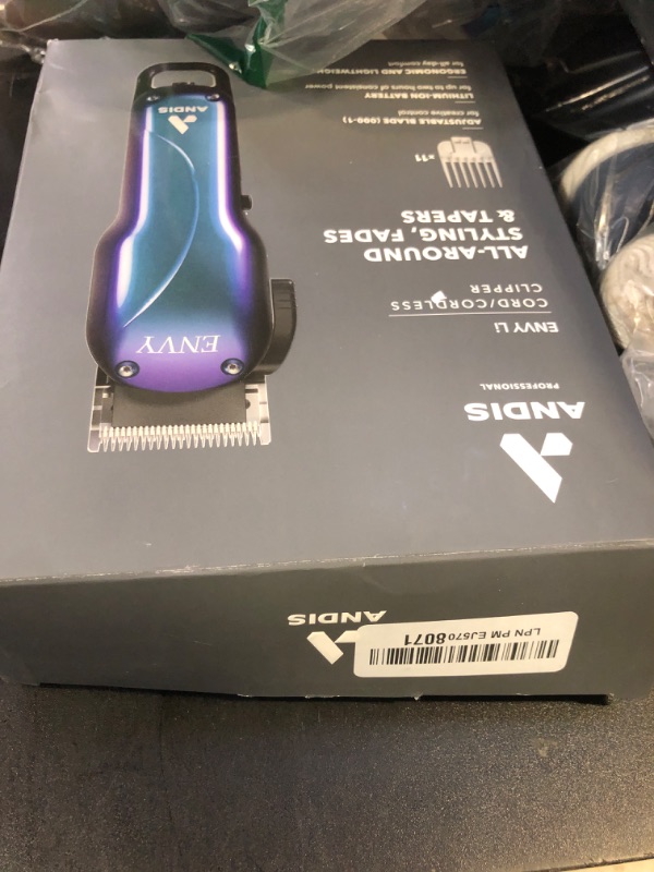 Photo 1 of Andis Limited Edition Galaxy Envy Li Cordless Clipper - Rechargeable Hair Clipper & Trimmer - Adjustable Blade Clipper, Close Cutting Zero Gapped+