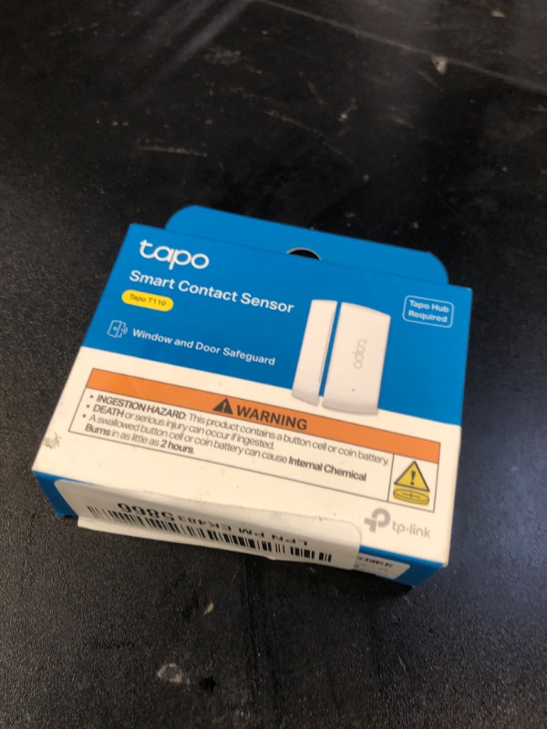 Photo 1 of TP-Link Tapo Door Sensor Mini, REQUIRES Tapo Hub, Long Battery Life w/ Sub-1G Low-Power Wireless protocol, Contact Sensor, 15mm Wide Gap Allowed, Real-Time Notification, Smart Action (Tapo T110)