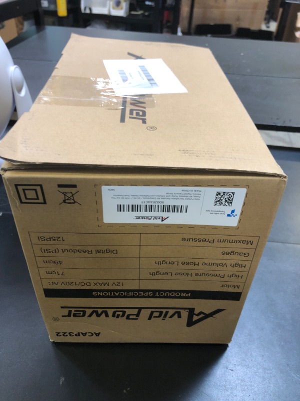 Photo 1 of AVID POWER Tire Inflator Portable Air Compressor, 12V DC 110V AC Car Tire Pump, Air Mattress Pump with Inflation and Deflation Modes, Dual Powerful Motors, Digital Pressure Gauge