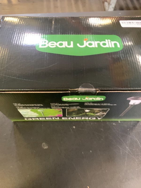 Photo 1 of BEAU JARDIN 8 Pack Solar Pathway Lights Outdoor Solar Powered Lights Waterproof Glass High Lumen for Garden Landscape Path Yard Walkway Patio Driveway Outside Colored Color Changing White Bronze