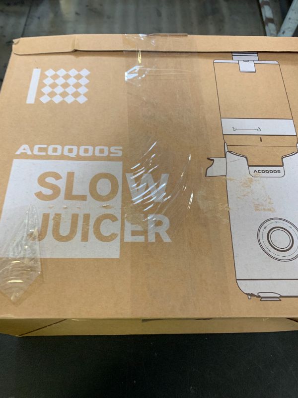 Photo 1 of ACOQOOS Juicer Machines, 5.3" Wide Chute for Whole Fruit and Vegetable,1.8L Auto-Feed Time-Saver, Slow Masticating High Yield, Easy to Clean Cold Press Juicer with 2 Cups