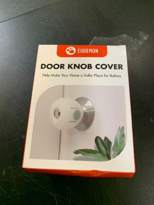 Photo 1 of EUDEMON 4 Pack Baby Safety Door Knob Covers Door Knob Locks(not Suit for All Door knobs)