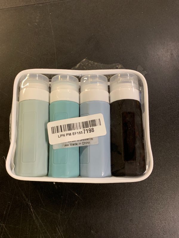 Photo 1 of Redfly Travel Bottles for Toiletries, Tsa Approved 3oz Travel Size Containers, Leak Proof Silicone Squeezable Containers for Toiletries, BPA Free Refillable Essentials for Shampoo Conditioner Gray
