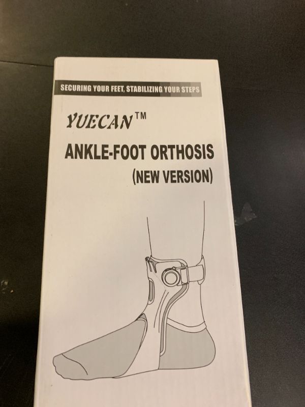 Photo 1 of yuecan AFO Foot Drop Brace, Ankle Foot Orthosis for Men Women, Drop Foot Postural Correction Brace with Inflatable Airbag Lining, Can Be Worn with Shoes, for Recovery of Stroke Hemiplegia, [Right-L]
