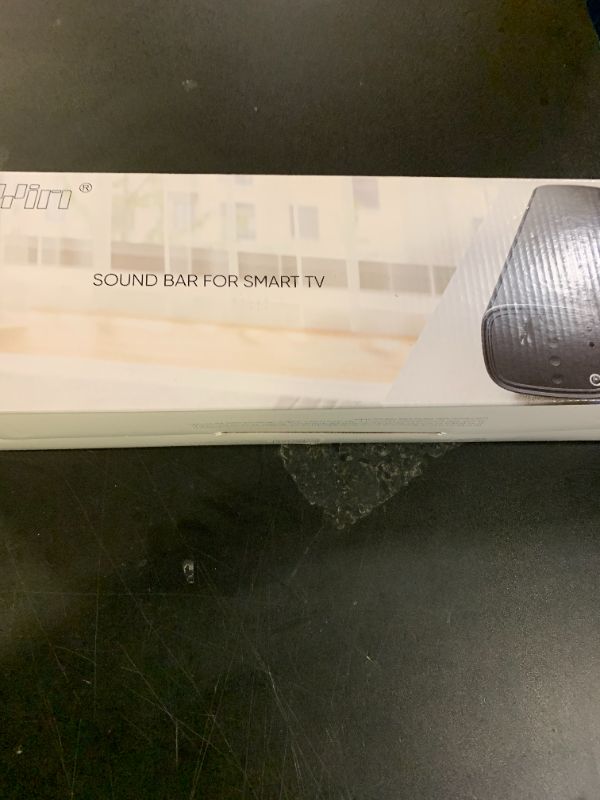 Photo 1 of Saiyin Sound Bar,17 inch Sound Bar for Smart TV with Bluetooth 5.3/Optical/AUX Connection, Soundbar for TV/PC/Gaming/Projectors,Wall Mountable & Ultra Compact Design