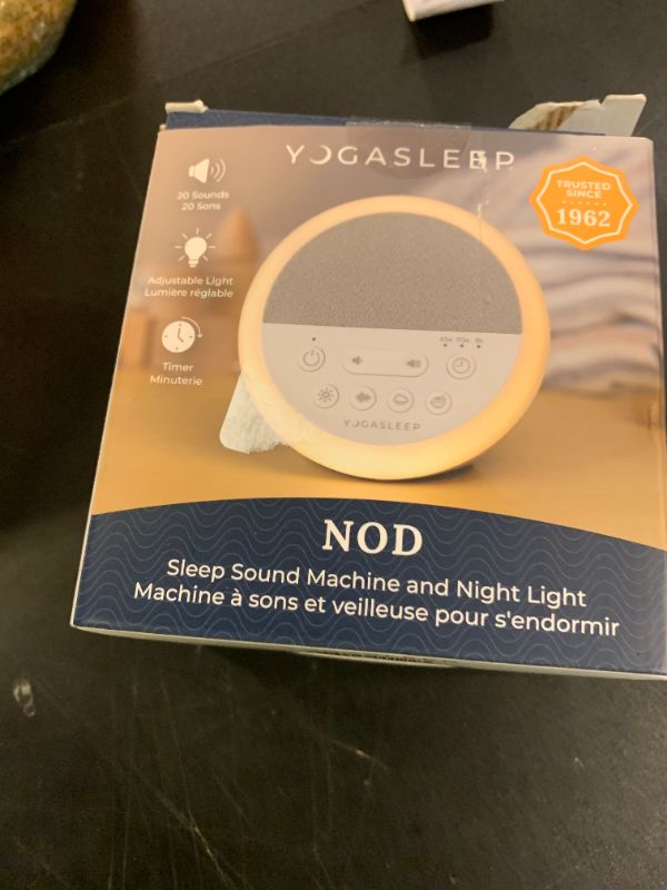Photo 1 of Yogasleep Nod White Noise Sound Machine, With Soft Night Light & Sleep Timer, 20 Sound Options Including Lullabies, Nature & Pink Noise, Sleep Aid For Baby & Adults, Noise Canceling For Office Privacy