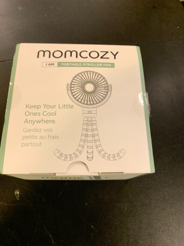 Photo 1 of Momcozy 8000mAh Portable Stroller Fan, 27H Ultra-long Battery Life Detachable 4 Speed 360°Rotate LED Night Light with 2 Modes, USB Rechargeable Handheld Cooling Fan for Travel/Car Seat/Bedroom