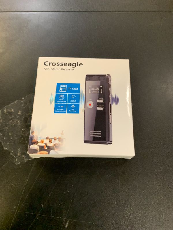 Photo 1 of 64GB Digital Voice Activated Recorder with Playback - 4552 Hours Audio Recording Device, 3072Kpbs HD Dual MIC Tape Recorder Device for Lecture A-B Repeat, MP3 Player,?64GB TF Card Included?