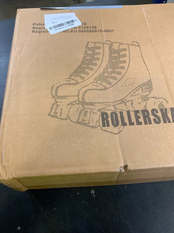 Photo 1 of Risup High-Top Roller Skates for Women and Men - Classic Double-Row Four-Wheel Cowhide Skates for Unisex