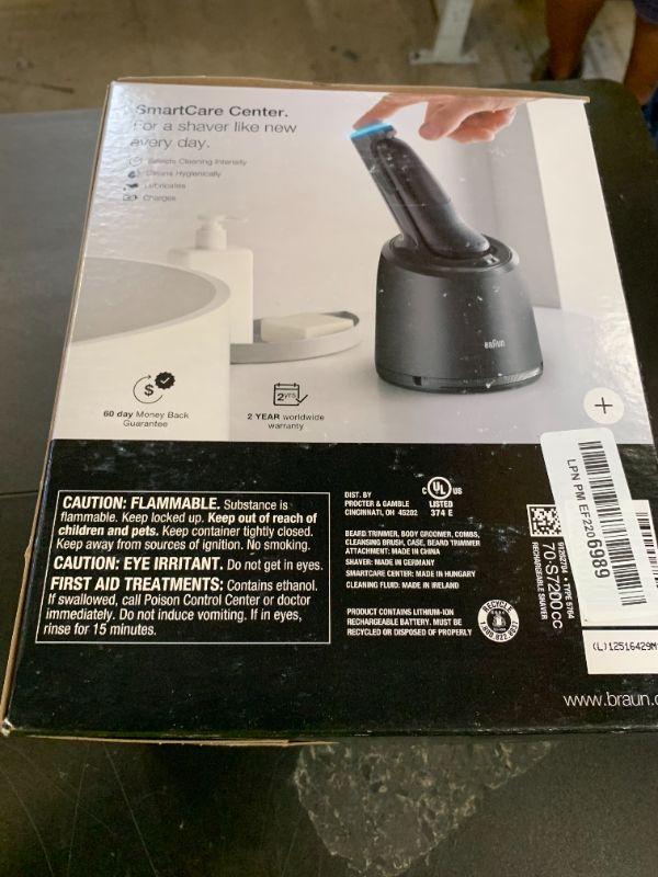 Photo 1 of Braun Series 7 7091cc Flex Electric Razor for Men with SmartCare Center, Beard Trimmer, Stubble Beard Trimmer, Body Groomer and Exfoliating Brush Wet & Dry, Rechargeable, Cordless Foil Shaver, Black
