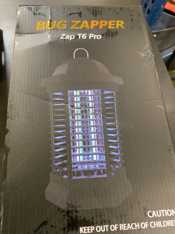Photo 1 of GOOTOP Bug Zapper Outdoor, Mosquito Zapper, Electric Fly Zapper, Mosquito Killer, Fly Traps, 3 Prong Plug, Flying Insects Zapper Indoor Outdoor 90-130V, 4200V, ABS Plastic Outer (Black)