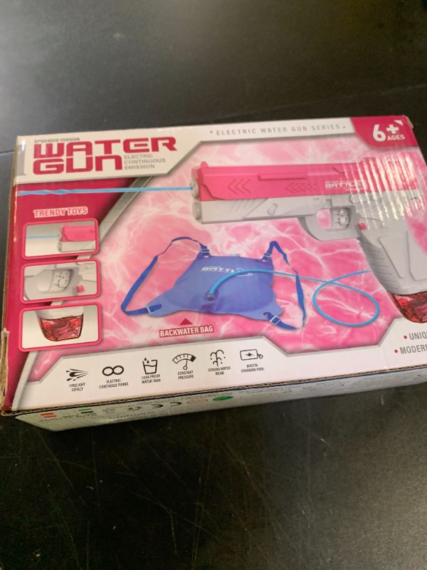 Photo 1 of Electric Water Gun for Adults & Kids, Water Gun with 1000CC Backpack& 33FT Range Squirt Guns Water Pistol Automatic Power Water Toy - Pool Beach Outdoor Summer Toys Gift for Boys Girls?2PCS?