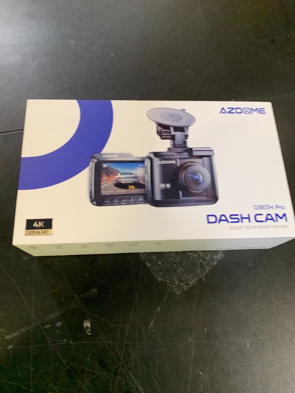 Photo 1 of AZDOME 4K Dash Cam Front and Rear, STARVIS Night Vision, UHD 2160P WiFi Dash Camera for Cars with GPS, Included 64GB Card, 2.4" IPS Screen Dashcam, 170°Wide Angle, WDR, 24H Parking Mode (GS63H Pro)