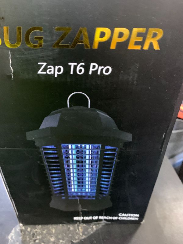Photo 1 of GOOTOP Bug Zapper Outdoor, Mosquito Zapper, Electric Fly Zapper, Mosquito Killer, Fly Traps, 3 Prong Plug, Flying Insects Zapper Indoor Outdoor 90-130V, 4200V, ABS Plastic Outer (Black)