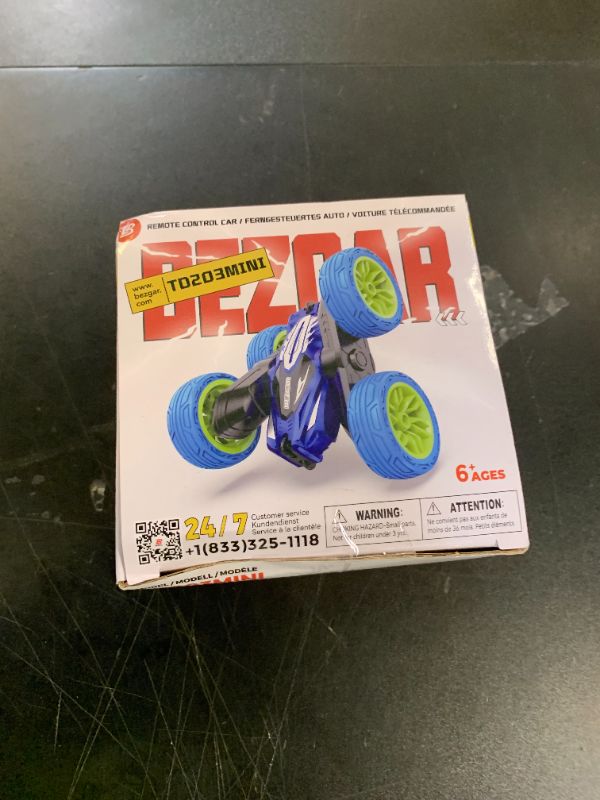 Photo 1 of BEZGAR Remote Control Car - Upgraded Dual-Motor RC Cars for Kids with USB Direct Charging Port, 2.4GHz All Terrain Double-Sided Driving 360° Flips Rotating Stunt Car, Boy Toys Christmas Birthday Gifts