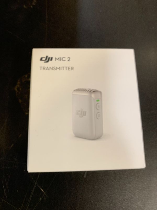 Photo 1 of DJI Mic 2 Transmitter (Pearl White), Wireless Microphone with Intelligent Noise Cancelling, 14-Hour Internal Recording, 6-Hour Battery, Magnetic Attachment, Bluetooth Microphone, YouTube, Vlogs