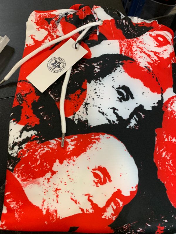 Photo 1 of ADUH red benjamin xlothing hoodie red L 100% POLYESTER