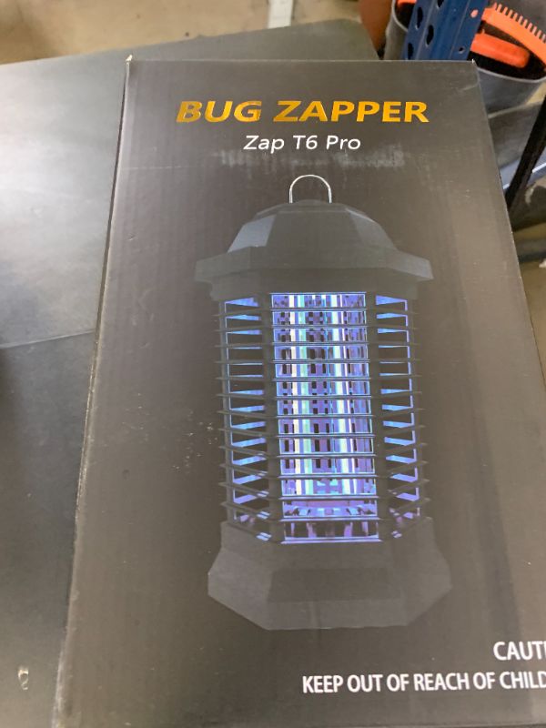 Photo 1 of GOOTOP Bug Zapper Outdoor, Mosquito Zapper, Electric Fly Zapper, Mosquito Killer, Fly Traps, 3 Prong Plug, Flying Insects Zapper Indoor Outdoor 90-130V, 4200V, ABS Plastic Outer (Black)
