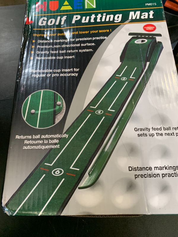 Photo 1 of GOLF Putting Green Indoor Set,8 feet Putting Mat with Auto Ball Return,Suit for Men Gift Home Office
