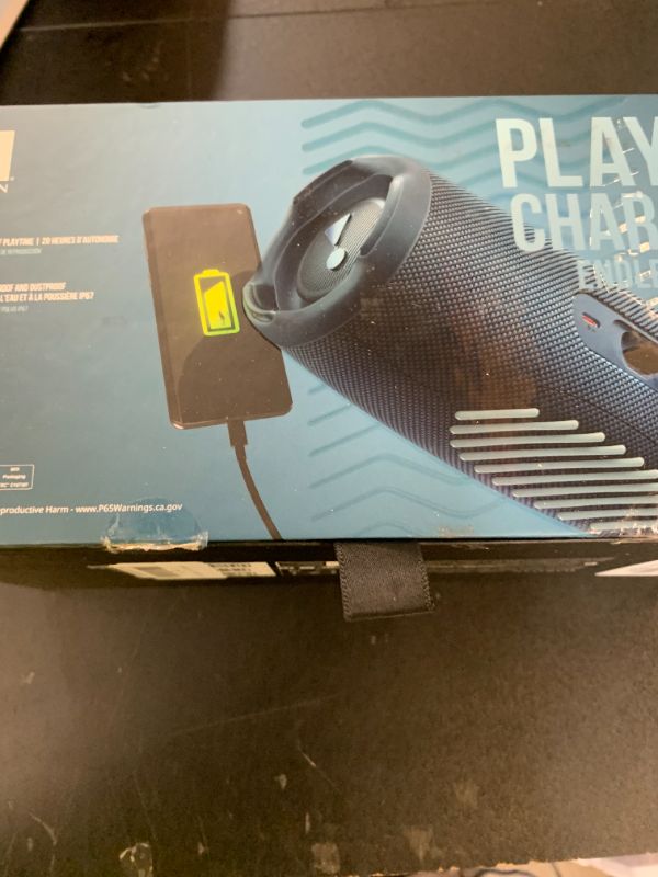 Photo 1 of JBL Charge 5 Portable Wireless Bluetooth Speaker - Blue (Renewed)