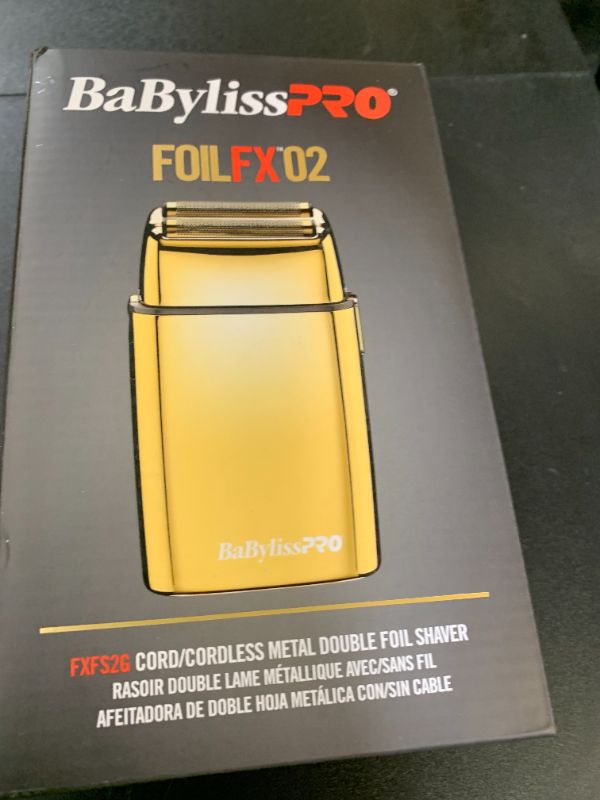 Photo 1 of BaBylissPRO Baberology Double Foil Shaver FXFS2G GOLDFX Professional Electric Shaver