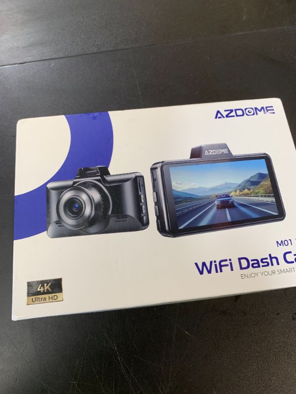 Photo 1 of AZDOME M01 Max UHD 4K Dash Cam Front and Rear, Built-in Wi-Fi, Free 64GB Card, App Control, 4K+1080 Dash Camera for Car, Built-in ADAS, G-Sensor, IP68 Waterproof, 24H Parking Mode Dashcam