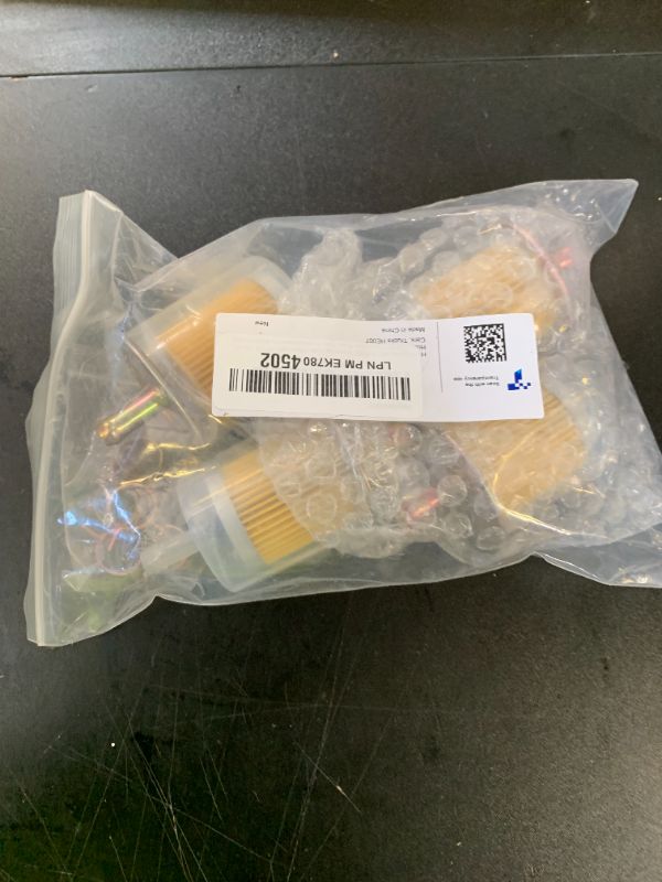 Photo 1 of HayEastdor 4PCS 5/16" Universal Fuel Filters with 8PCS 14mm Hose Clamps Gas Inline Fuel Filter Replacement for Motorcycles, Cars, Trucks HE007