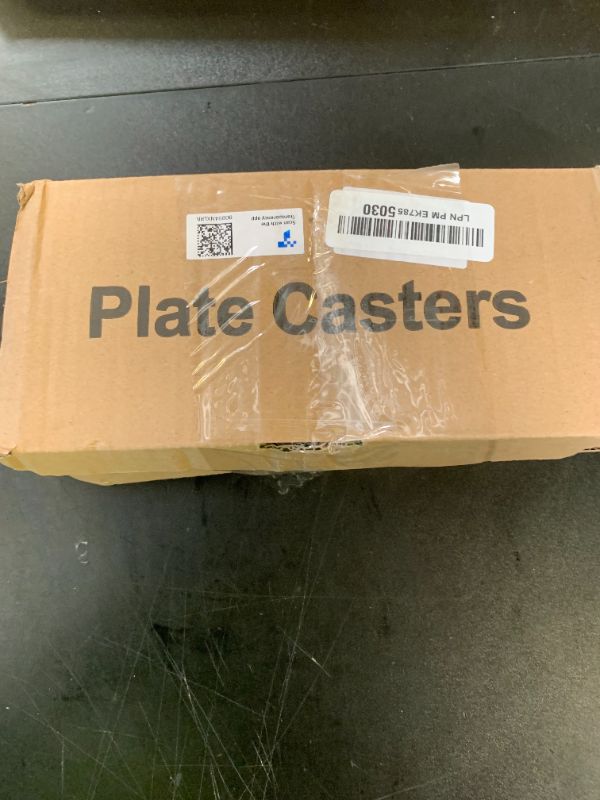 Photo 1 of 2 inch Caster Wheels, Casters Set of 4 Heavy Duty Locking Castors, Swivel Casters with Brake (Top Plate), Non Marking Grey TPR Rubber Castor Wheels for Cart Furniture Workbench