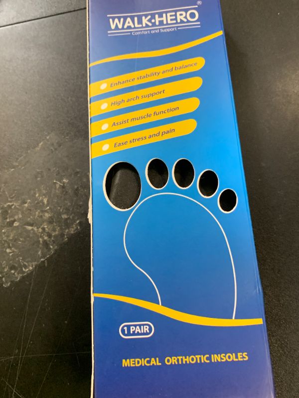Photo 1 of Inserts Relieve Plantar Fasciitis - Flat Feet Insoles Arch Supports, Orthotic Insoles for Foot Pain Arch Pain Reduce Muscle Fatigue Absorb Shock (Mens 5-5 1/2 | Womens 7-7 1/2)