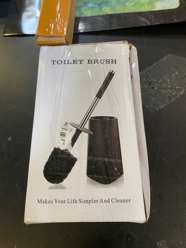 Photo 1 of SetSail Toilet Brush, Compact Size Toilet Bowl Brush and Holder Toilet Brushes for Bathroom with Stainless Steel Handle Toilet Cleaner Brush with Durable Scrubbing Bristles, Splash-Proof