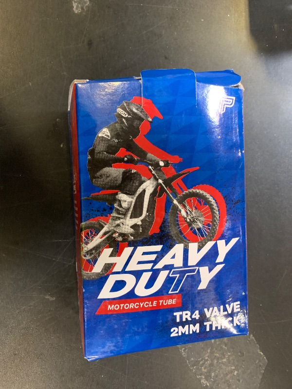 Photo 1 of PIVOTRAX 90/100-16 (3.25/3.50-16) 16" Heavy Duty Mini Dirt Bike Inner Tube - 2 mm Reinforced Thickness - TR4 Valve Stem Straight