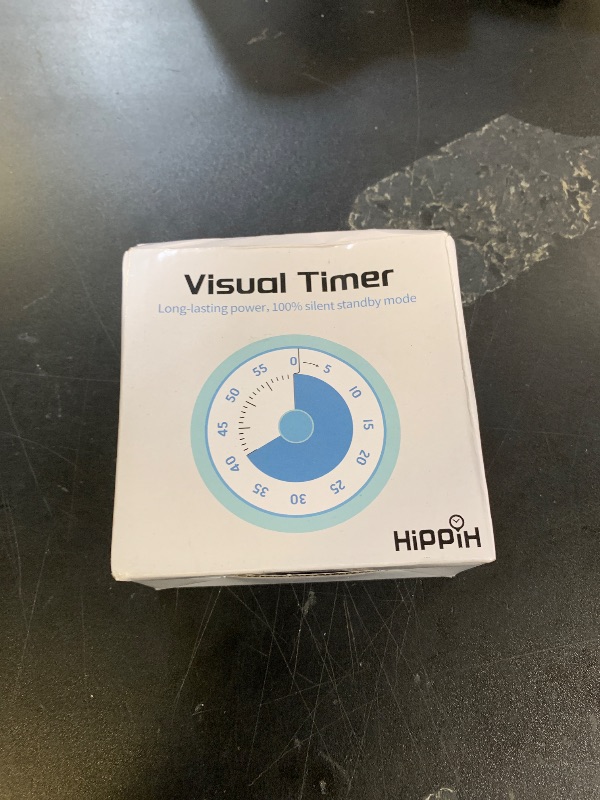 Photo 1 of HIPPIH Visual Timer for Kids, 60 Minute Countdown Timers for Classroom Kitchen Office, Rainbow Disk Desk Timer Clock with Silent Operation, Pomodoro Timer Time Management Tools for Toddler ADHD Blue