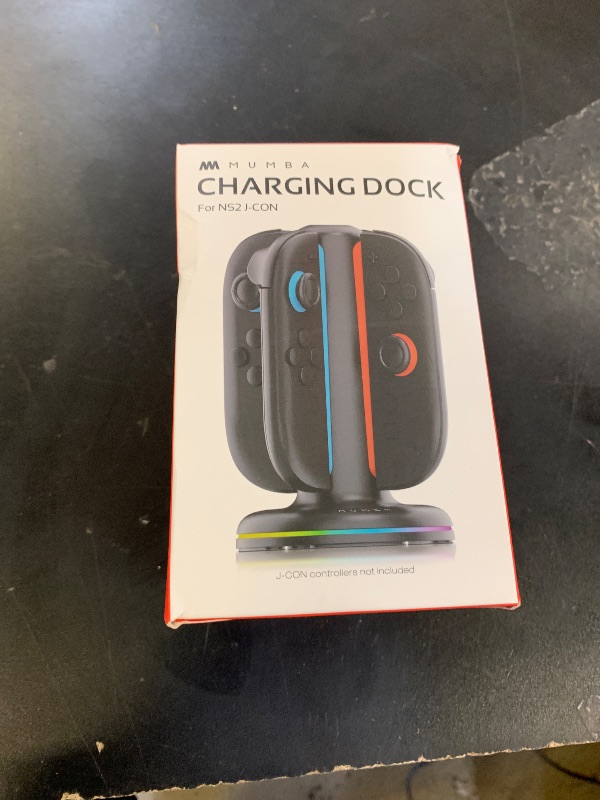 Photo 1 of Mumba Charging Dock for Nintendo Switch 2 Joy-Con Controllers – 4 in 1 Fast Charger Station, Magnetic & Weighted Base, Bi-Directional Design, LED Indicators & Overcharge Protection